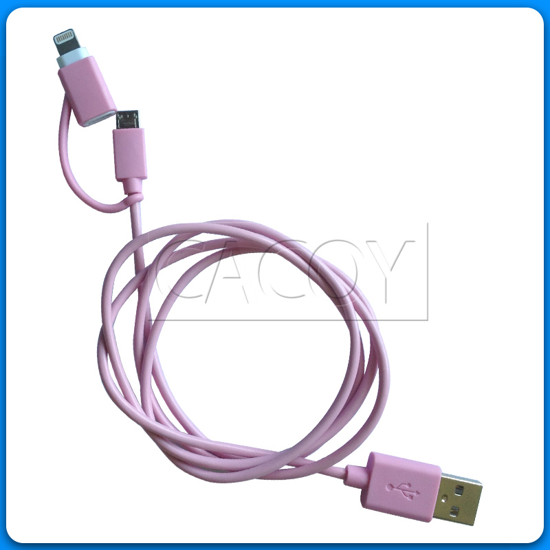 2 in 1 mfi cable for ios and android device